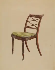 Side Chair, 1935/1942. Creator: Ferdinand Cartier