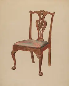 Side Chair, 1935/1942. Creator: Francis Law Durand