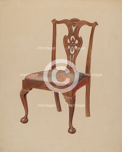 Side Chair, 1935/1942. Creator: Francis Law Durand.