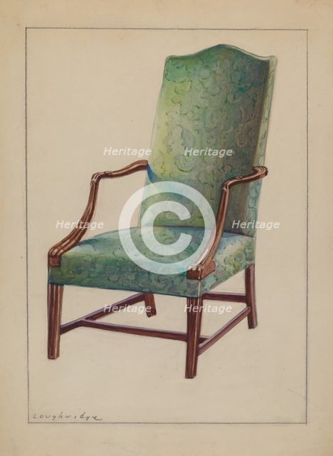 Side chair, 1935/1942. Creator: George Loughridge.