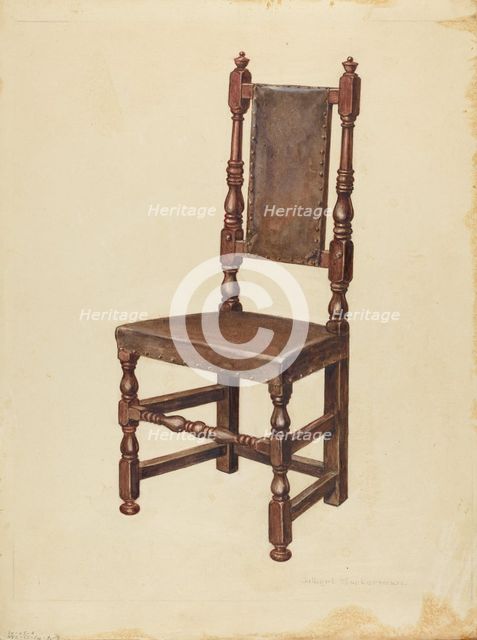 Side Chair, 1935/1942. Creator: Gilbert Sackerman.