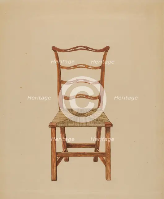 Side Chair, 1935/1942. Creator: Hans Westendorff.