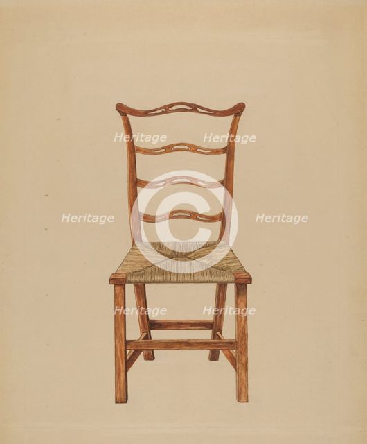 Side Chair, 1935/1942. Creator: Hans Westendorff.