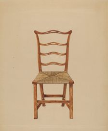 Side Chair, 1935/1942. Creator: Hans Westendorff