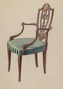 Side Chair, 1935/1942. Creator: Nicholas Gorid