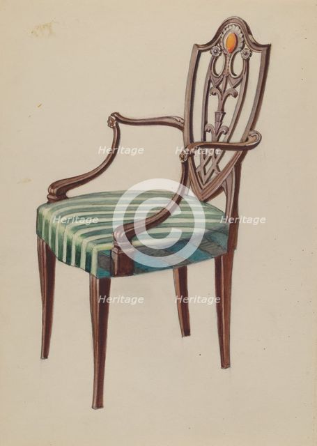 Side Chair, 1935/1942. Creator: Nicholas Gorid.