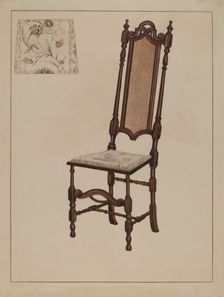 Side Chair, 1935/1942. Creator: Nicholas Gorid