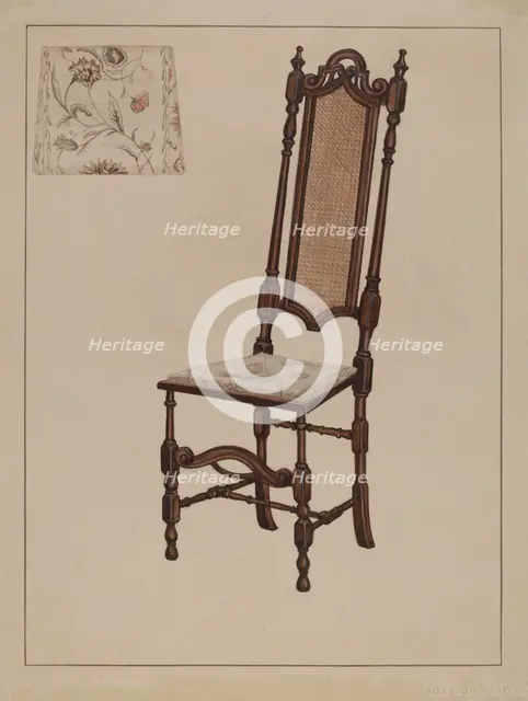Side Chair, 1935/1942. Creator: Nicholas Gorid.