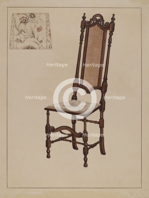 Side Chair, 1935/1942. Creator: Nicholas Gorid.