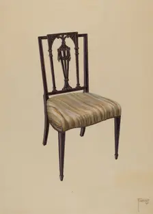 Side Chair, 1935/1942. Creator: Paul Farkas