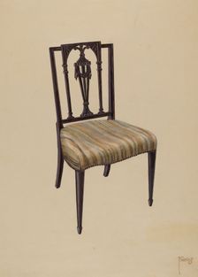 Side Chair, 1935/1942. Creator: Paul Farkas