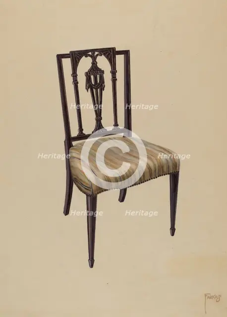 Side Chair, 1935/1942. Creator: Paul Farkas.