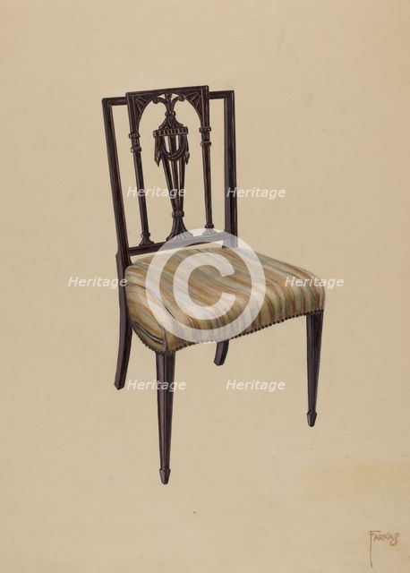 Side Chair, 1935/1942. Creator: Paul Farkas.