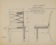 Side Chair, 1935/1943. Creator: Unknown