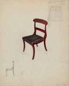 Side Chair, 1935/1942. Creator: Edna C. Rex