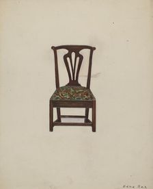 Side Chair, 1935/1942. Creator: Edna C. Rex