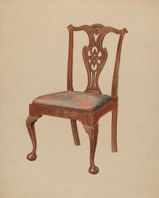 Side Chair, 1935/1942. Creator: Francis Law Durand