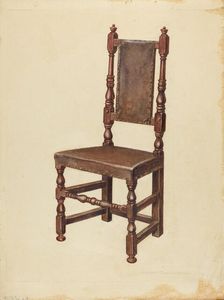 Side Chair, 1935/1942. Creator: Gilbert Sackerman