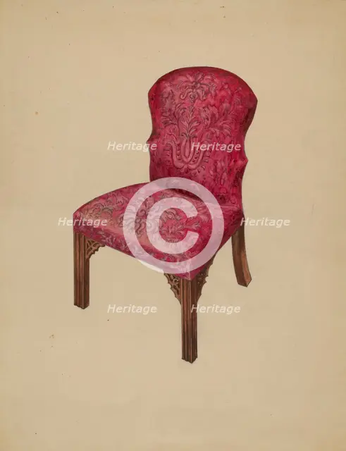 Side Chair, 1936. Creator: Arthur Johnson.
