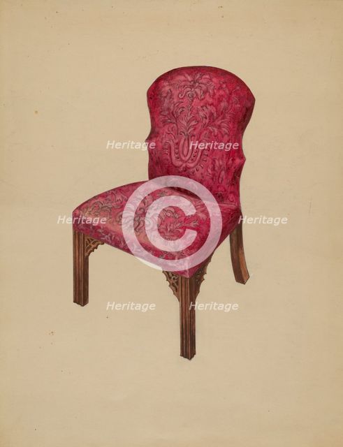 Side Chair, 1936. Creator: Arthur Johnson.