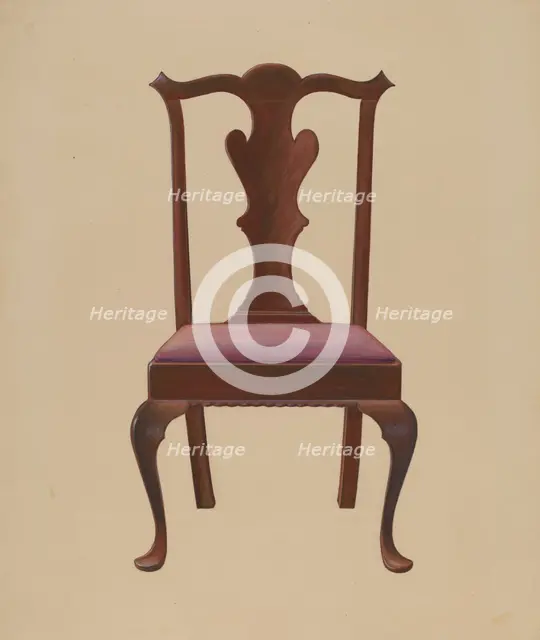 Side Chair, 1936. Creator: Arthur Johnson.