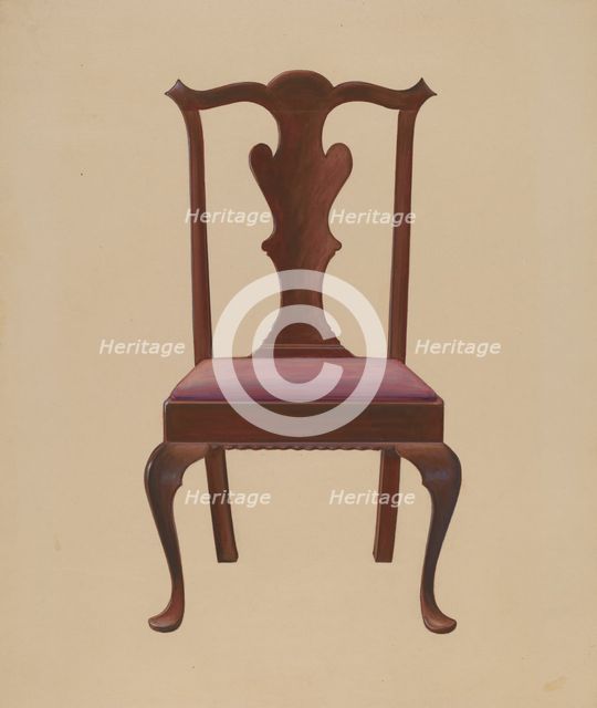 Side Chair, 1936. Creator: Arthur Johnson.