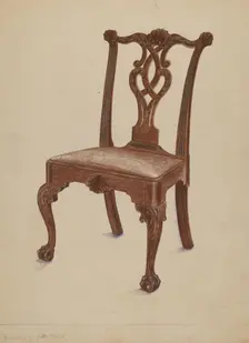 Side Chair, 1936. Creator: Bernard Krieger