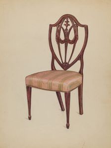 Side Chair, 1936. Creator: Florence Choate