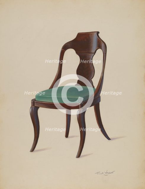 Side Chair, 1936. Creator: Frank Wenger.