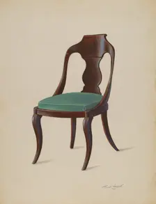 Side Chair, 1936. Creator: Frank Wenger