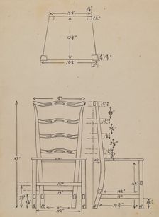 Side Chair, 1936. Creator: Hans Westendorff