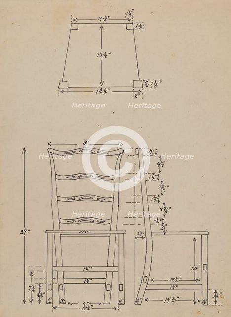 Side Chair, 1936. Creator: Hans Westendorff.