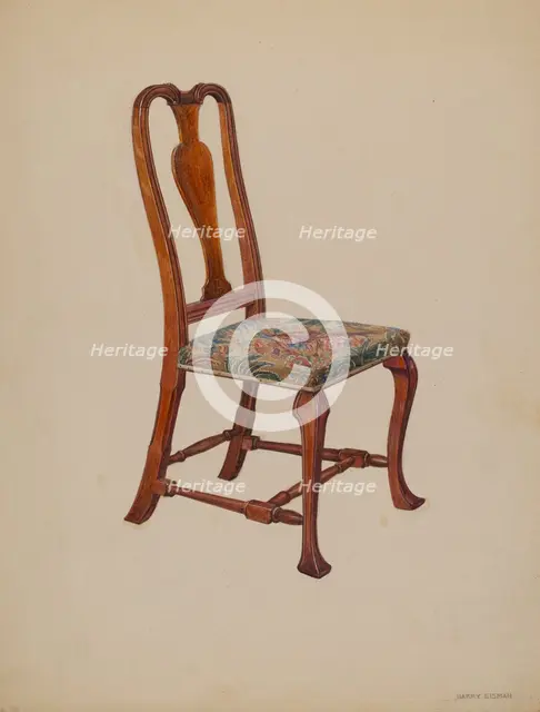 Side Chair, 1936. Creator: Harry Eisman.