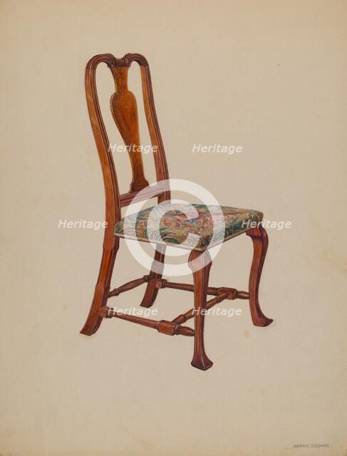 Side Chair, 1936. Creator: Harry Eisman.