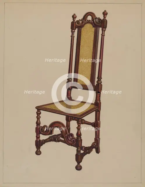 Side Chair, 1936. Creator: Harry Eisman.