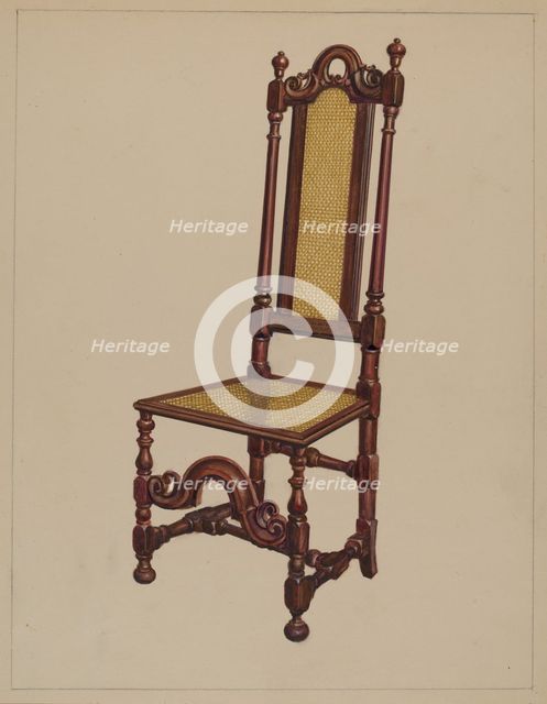 Side Chair, 1936. Creator: Harry Eisman.