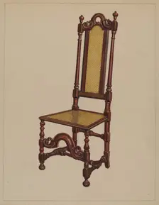 Side Chair, 1936. Creator: Harry Eisman