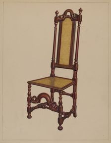 Side Chair, 1936. Creator: Harry Eisman