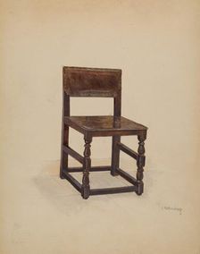 Side Chair, 1936. Creator: Joseph Rothenberg