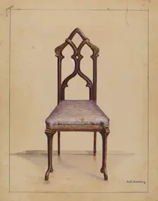 Side Chair, 1936. Creator: Joseph Rothenberg
