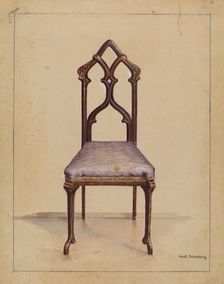 Side Chair, 1936. Creator: Joseph Rothenberg