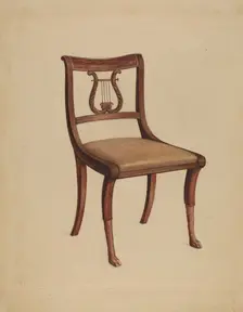 Side Chair, 1936. Creator: Lawrence Phillips