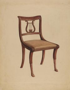 Side Chair, 1936. Creator: Lawrence Phillips