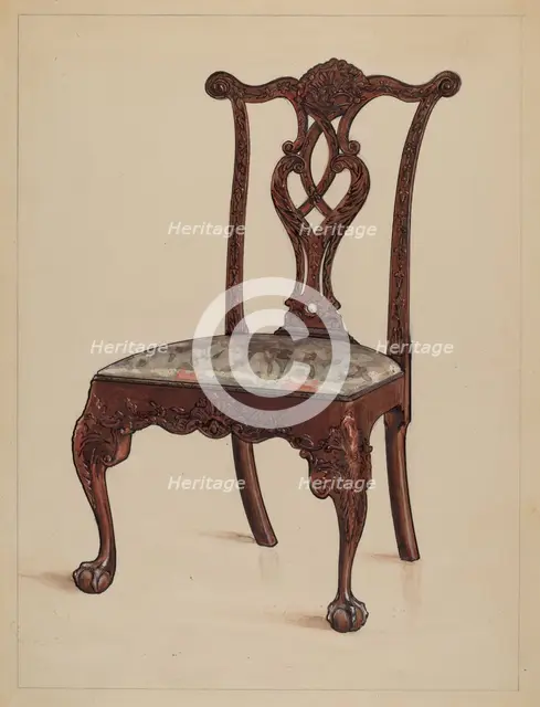Side Chair, 1936. Creator: M. Rosenshield-von-Paulin.
