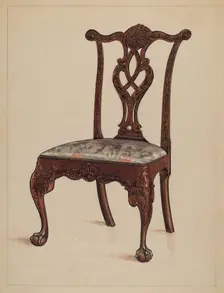 Side Chair, 1936. Creator: M. Rosenshield-von-Paulin