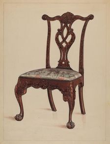 Side Chair, 1936. Creator: M. Rosenshield-von-Paulin