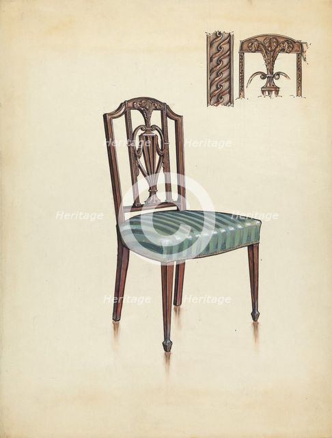 Side Chair, 1936. Creator: M. Rosenshield-von-Paulin.