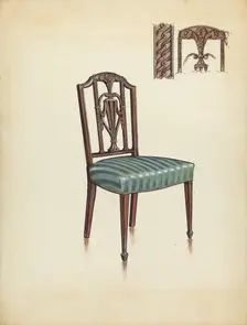 Side Chair, 1936. Creator: M. Rosenshield-von-Paulin