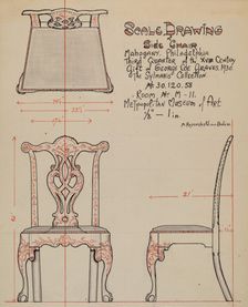 Side Chair, 1936. Creator: M. Rosenshield-von-Paulin