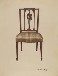 Side Chair, 1936. Creator: Michael Trekur